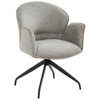 ARMLEHNSTUHL  in Eisen Webstoff  - Schwarz/Grau, MODERN, Holz/Textil (60/86/61cm) - MID.YOU