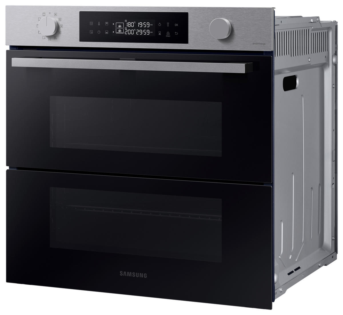 BACKOFEN NV7B4545VAS/U3  - Silberfarben, Design, Glas/Keramik (59,5/59,6/57,1cm) - Samsung