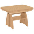 COUCHTISCH in Metall, Holzwerkstoff 125-165,5/71/56-75 cm  - Eichefarben, KONVENTIONELL, Holzwerkstoff/Metall (125-165,5/71/56-75cm) - Venda