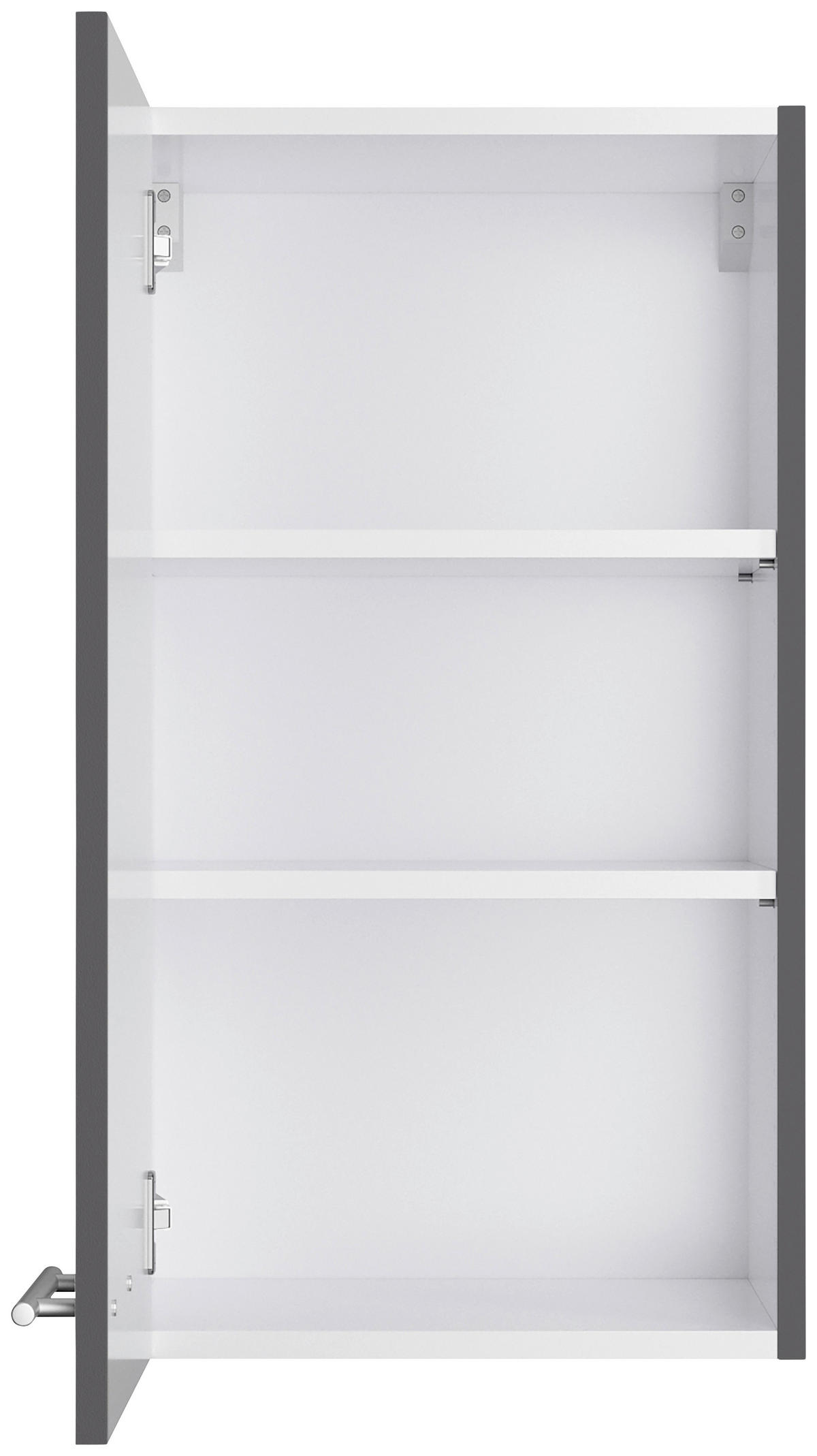 KÜCHENBLOCK 270 cm   in Anthrazit  - Edelstahlfarben/Eichefarben, Basics, Holzwerkstoff/Metall (270cm) - Optifit