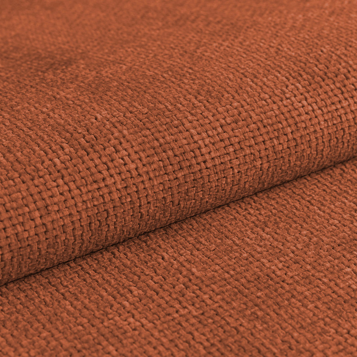 ECKSOFA in Drell Rostfarben  - Rostfarben, Modern, Textil/Metall (270/230cm) - MID.YOU