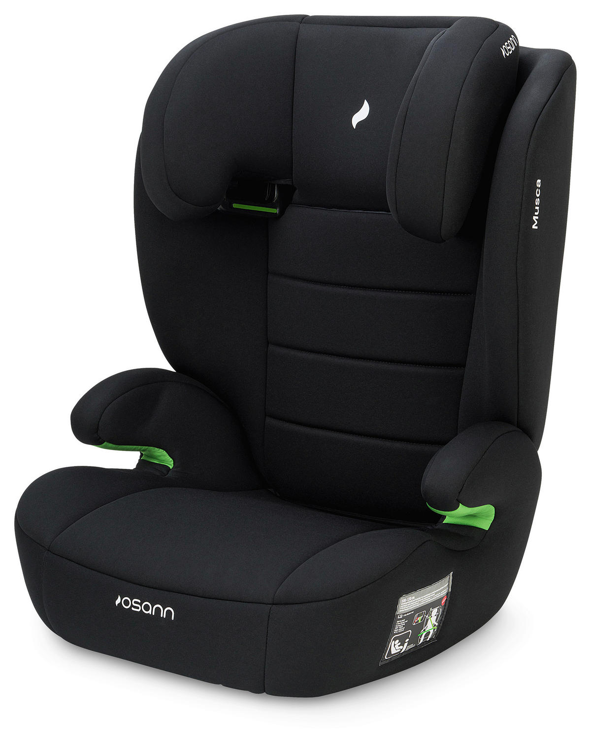 KINDERAUTOSITZ MUSCA ECE R 129 i-SIZE  - Schwarz, Basics, Kunststoff/Textil (44/55/43cm) - Osann