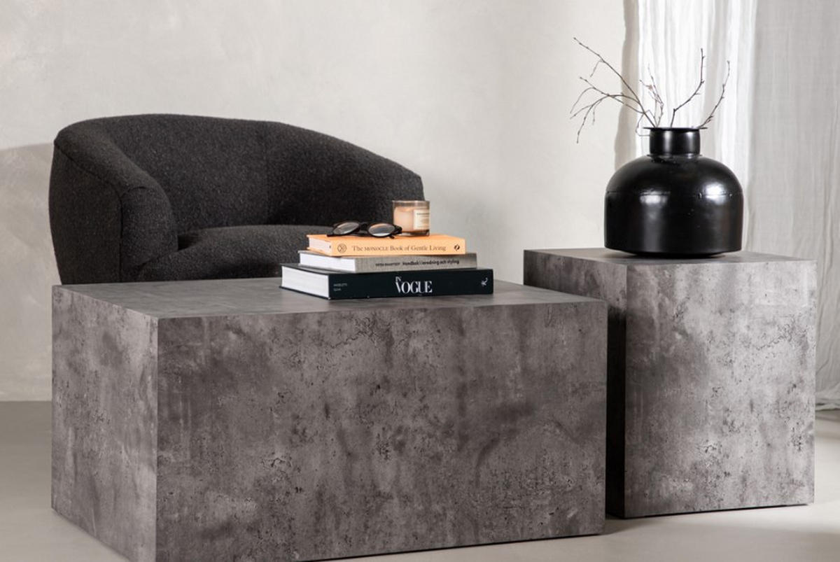 SOFFBORD SET - mörkgrå, Design, trämaterial (45/40/40/60/40/80cm) - Niels Andersson