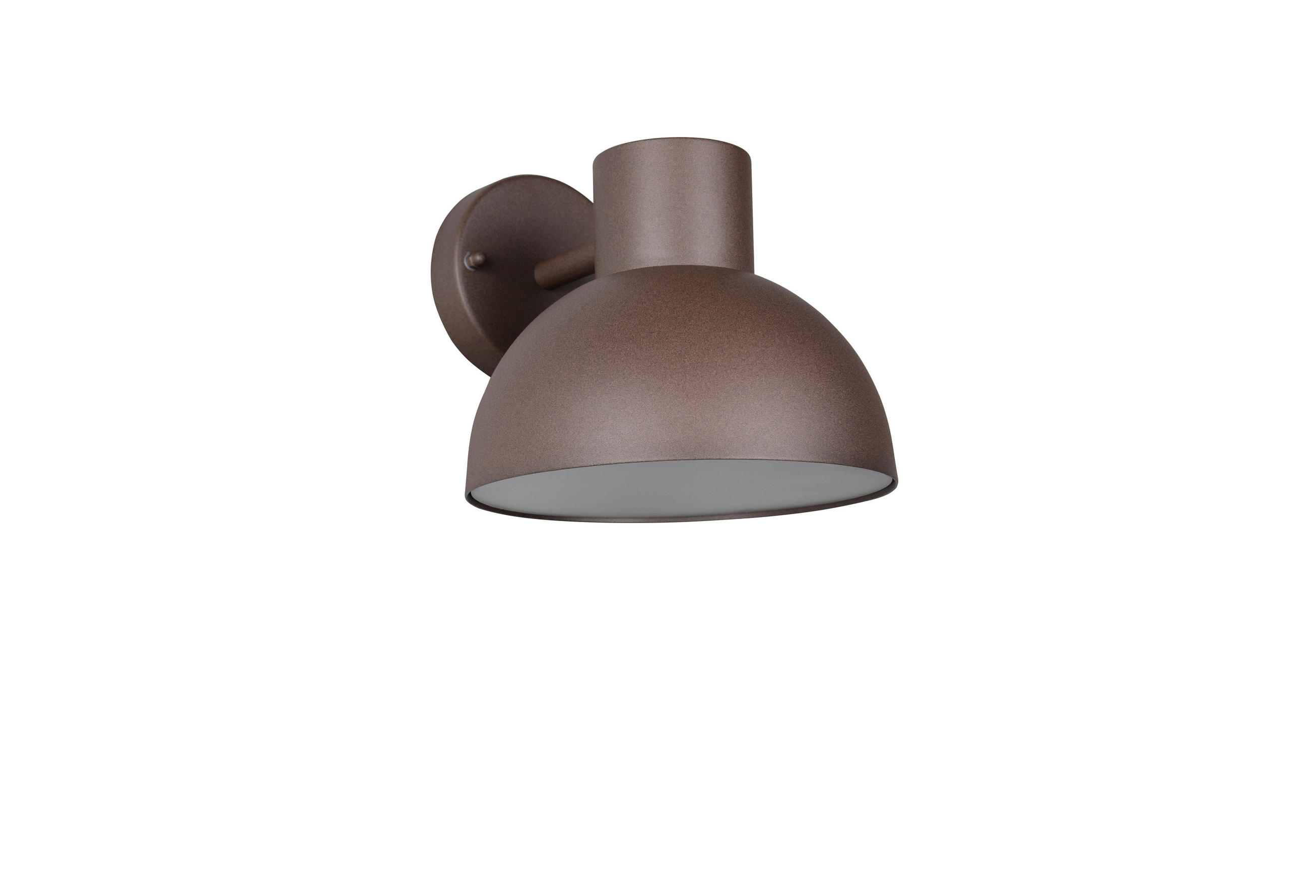 VÄGGLAMPA UTOMHUS - vit/rostfärgad, Klassisk, metall/plast (18,5/20/24cm) - Trio Leuchten