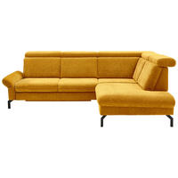 ECKSOFA Beldomo system Currygelb Webstoff  - Currygelb/Schwarz, Design, Textil/Metall (258/203cm) - Beldomo System