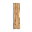 MIDISCHRANK 30/130/35 cm  - Silberfarben/Eiche Wotan, Natur, Holzwerkstoff/Kunststoff (30/130/35cm) - Xora
