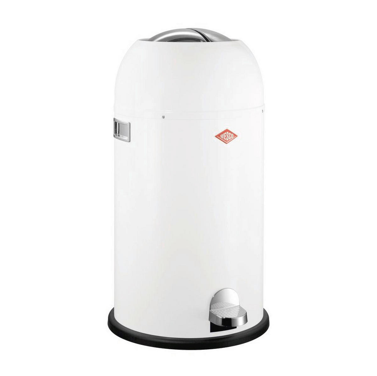 ABFALLSAMMLER KICKMASTER 33 L  - Weiß, KONVENTIONELL, Kunststoff/Metall (37,5/69cm) - Wesco