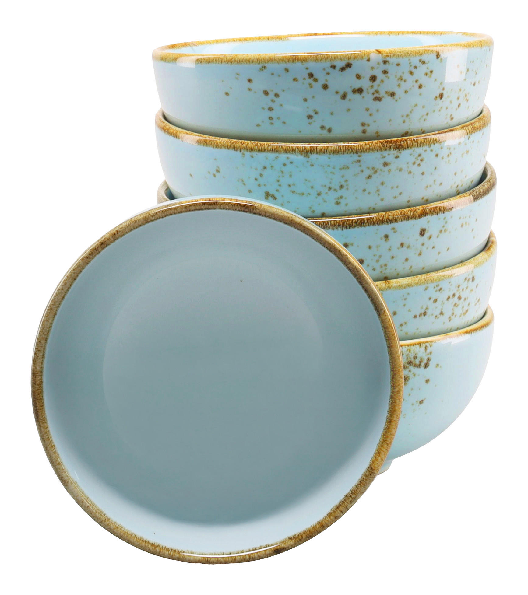 SADA MISIEK NA DIP kamenina keramika 11,5 cm - pastelová modrá, Trend, keramika (11,5cm) - Creatable