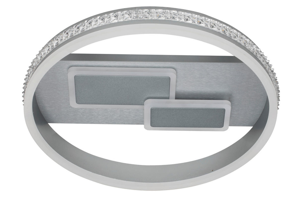 LED PLAFONJERA - siva, Lajfstajl, metal (41/8,6cm) - Ambiente