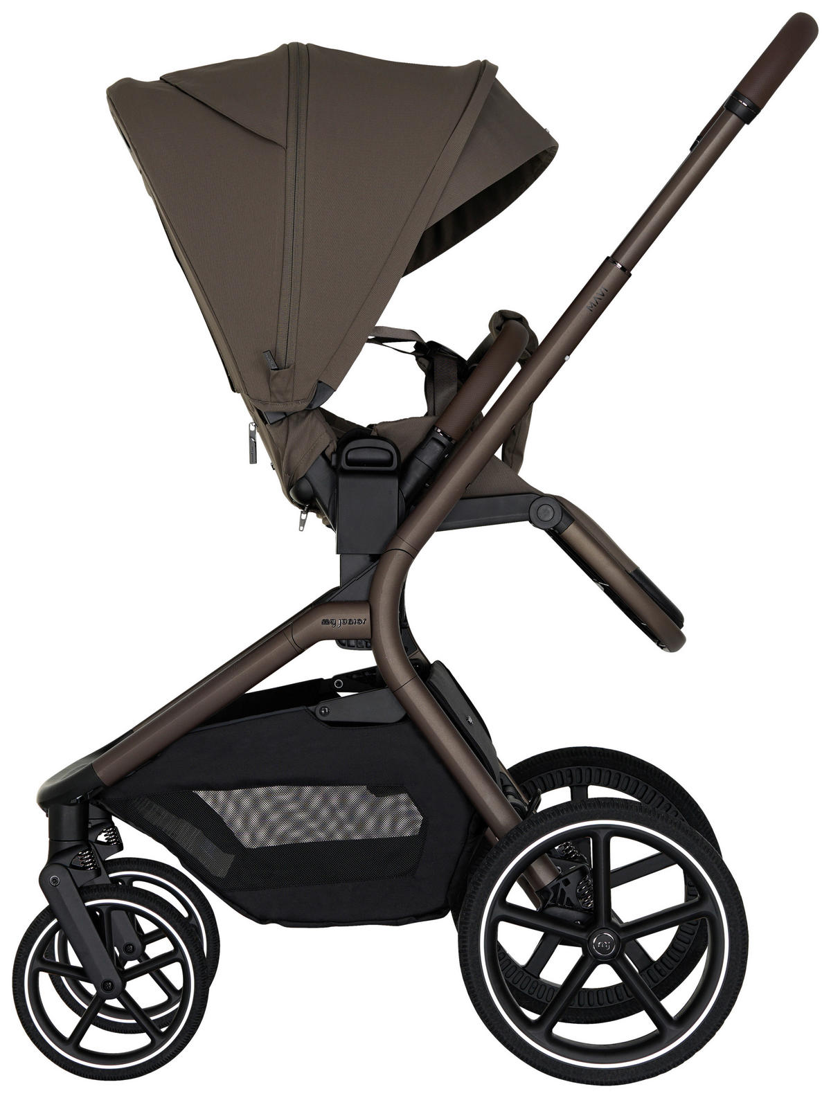 KOMBIKINDERWAGEN MAVI  - Mokka, Trend, Textil/Metall (92/55/110,5cm)