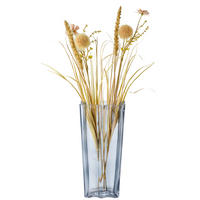 VÁZA, sklo, 25 cm - sivá, Design, sklo (12/25/9cm) - Ambia Home