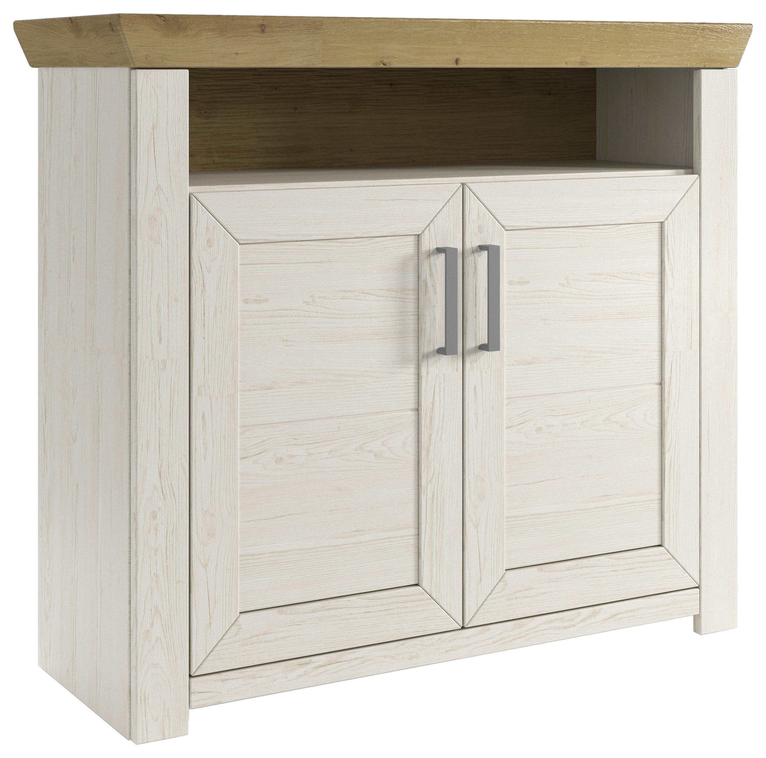 KOMMODE  in 104,5/93,4/42,2 cm  - Eichefarben/Pinienfarben, Basics, Holzwerkstoff/Metall (104,5/93,4/42,2cm) - SetOne by Musterring