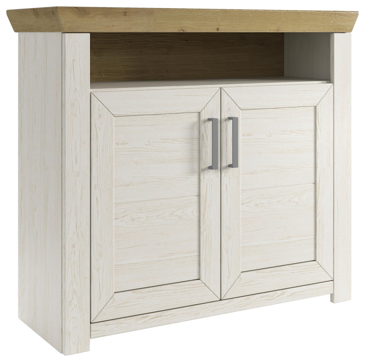 KOMMODE  in 104,5/93,4/42,2 cm  - Eichefarben/Pinienfarben, Basics, Holzwerkstoff/Metall (104,5/93,4/42,2cm) - SetOne by Musterring