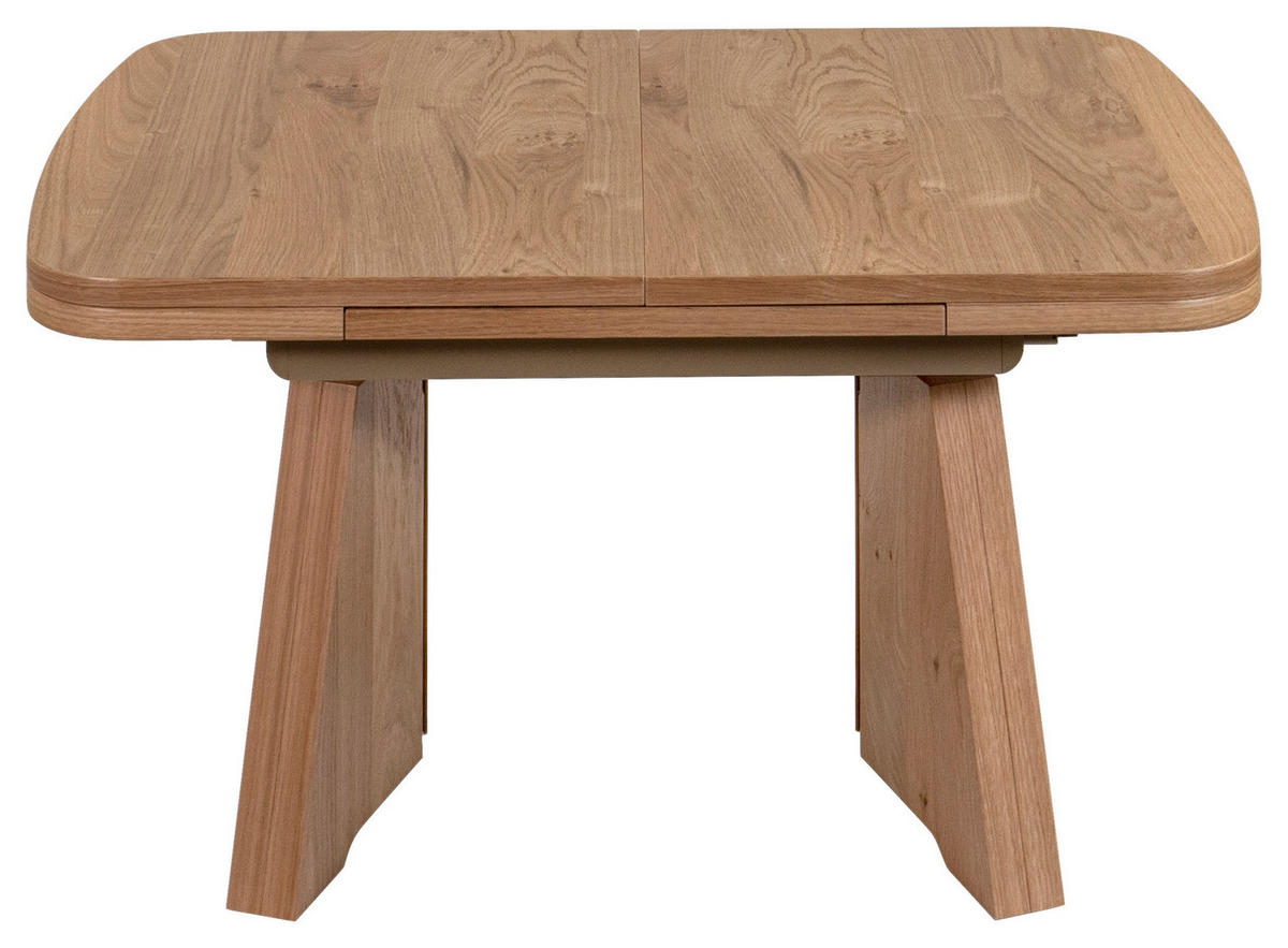 TABLE BASSE in Metall, Holzwerkstoff 90-130,5/65/54-73 cm  - Eichefarben, Konventionell, Holzwerkstoff/Metall (90-130,5/65/54-73cm) - Venda
