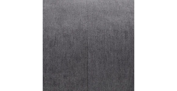 ECKSOFA Dunkelgrau Velours - Dunkelgrau/Schwarz, KONVENTIONELL, Textil/Metall (226/155cm) - Carryhome