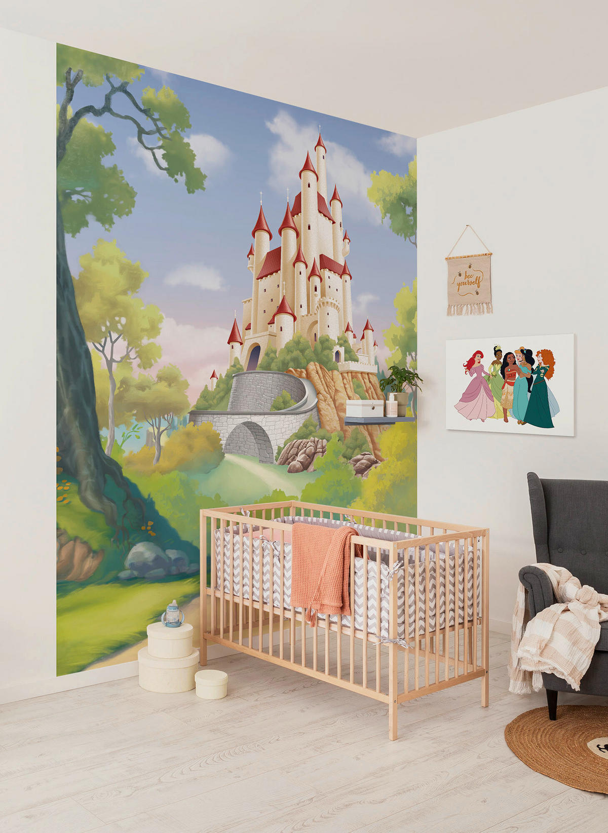 FOTOTAPETE PRINCESS SNOW WHITE  - Naturfarben, Design, Textil (200/250cm) - Disney