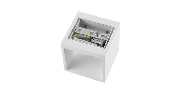 WANDLEUCHTE Alessia 11,5/11,5/11,5 cm  - Weiß, Basics, Stein (11,5/11,5/11,5cm) - Novel