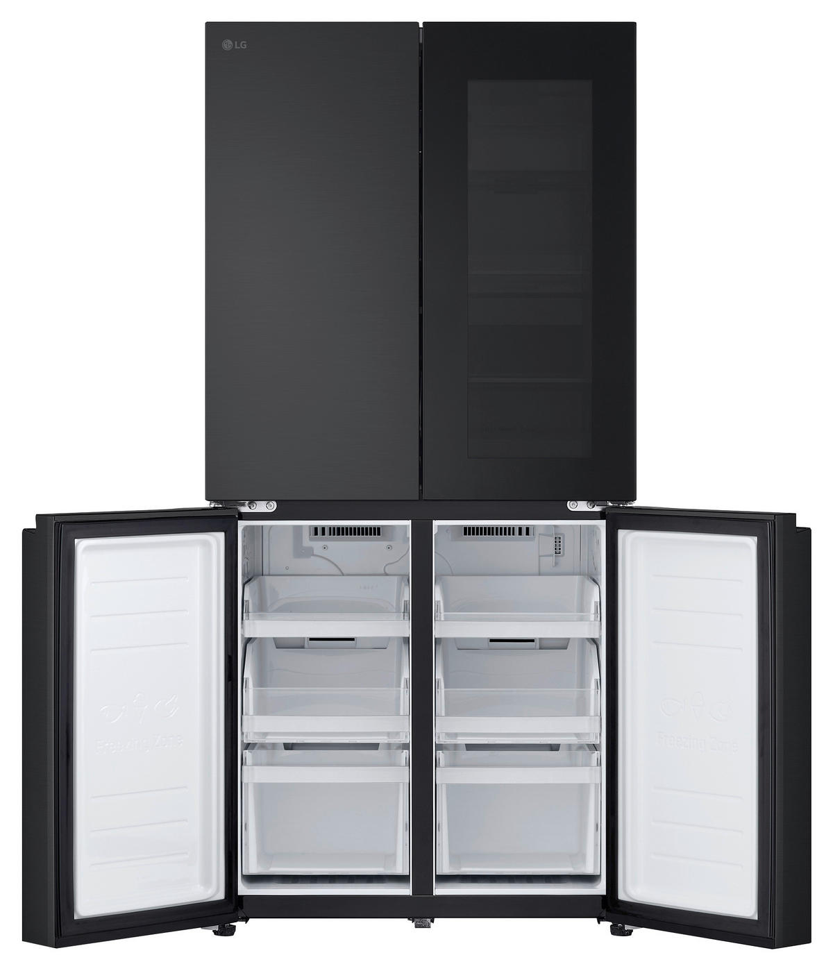 MULTI-DOOR 83.5/178.7/73 cm GMV860EPDE  - Schwarz, Trend, Glas/Kunststoff (83.5/178.7/73cm) - LG