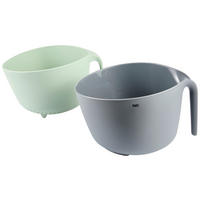 SCHÜSSELSET 2-teilig  - Grau/Grün, Basics, Kunststoff - Homeware Profession.