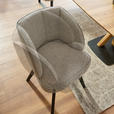 ARMLEHNSTUHL in Holz, Textil Dunkelgrau, Schwarz  - Dunkelgrau/Schwarz, Design, Holz/Textil (63/83/62cm) - Novel