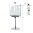 WEINGLAS 600 ml  - Grau, Trend, Glas (10,2/22,6cm) - Novel