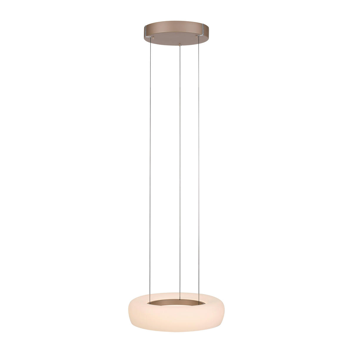 LED-HÄNGELEUCHTE 51/51/240 cm    - Bronzefarben, Basics, Glas/Kunststoff (51/51/240cm) - Paul Neuhaus