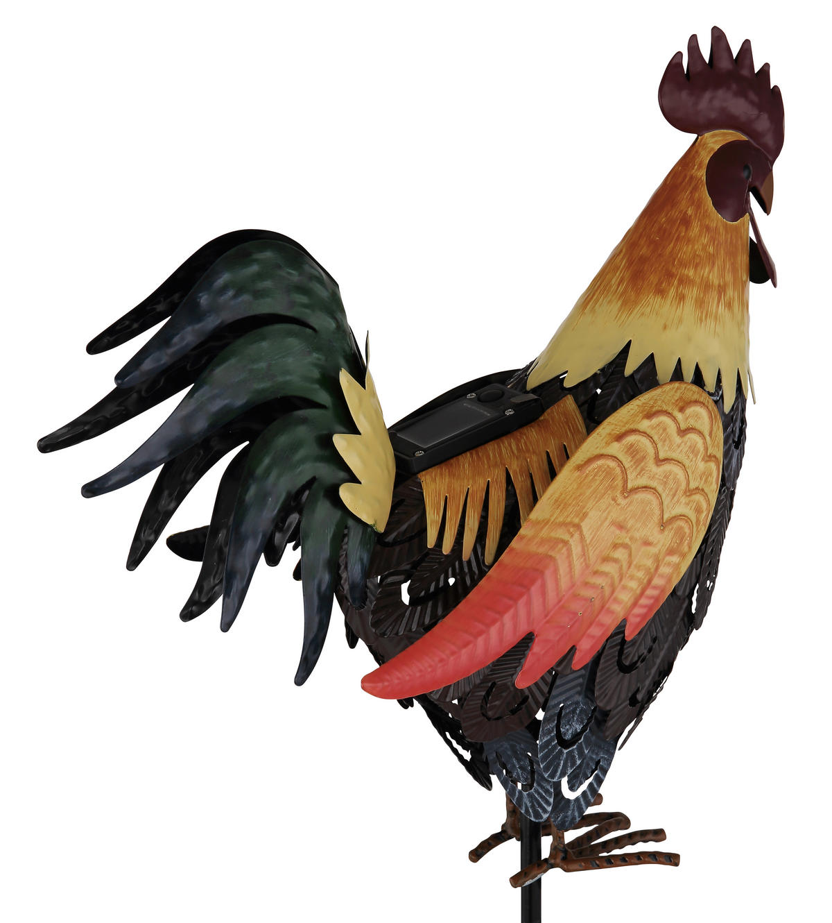 SOLARLEUCHTE SOLAR 28,5/13/100 cm   - Gelb/Schwarz, Design, Metall (28,5/13/100cm) - Globo