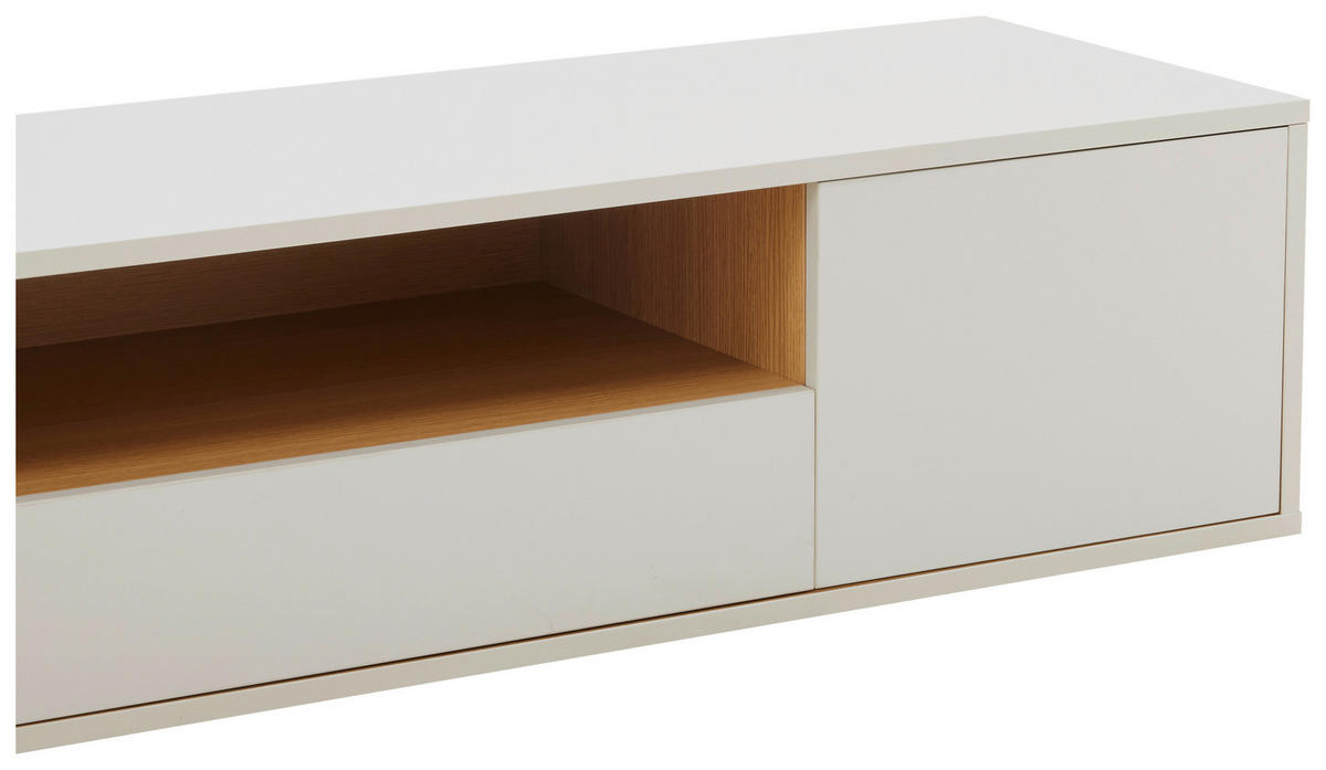 LOWBOARD  in 150/30/40 cm  - Eichefarben/Weiß, Design, Holzwerkstoff (150/30/40cm) - Xora