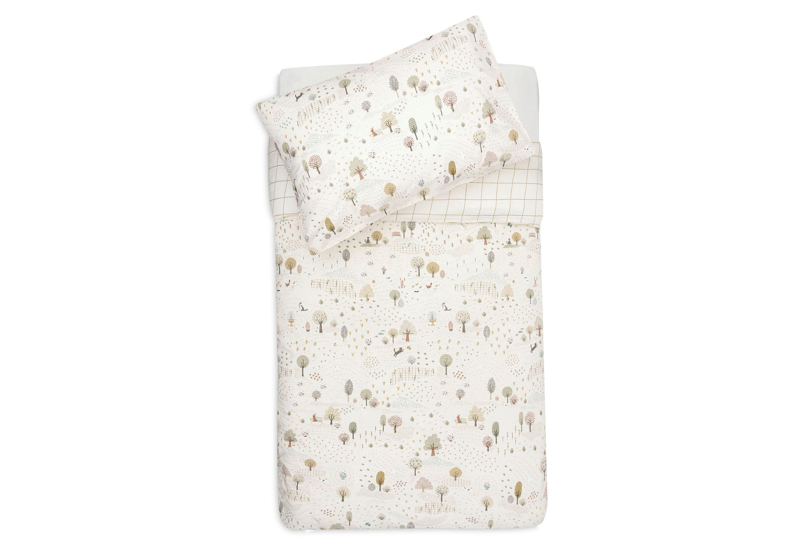 SET ZA KREVET  Tiny Park  - višebojno, Basics, tekstil (100/140/1cm) - JOLLEIN