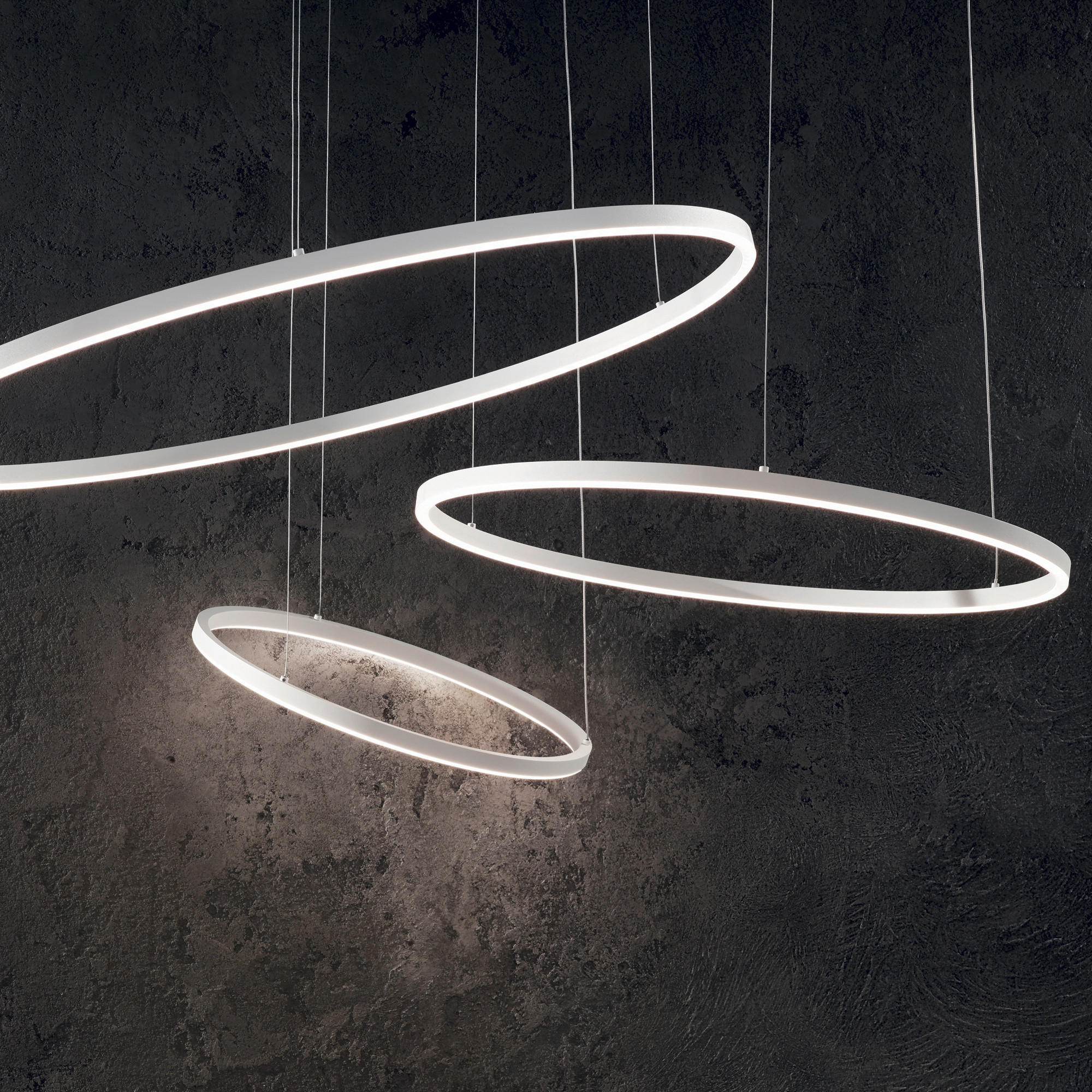 LED-HÄNGELEUCHTE Oracle Slim 70/27,5/202,5 cm   - Weiß, Design, Kunststoff/Metall (70/27,5/202,5cm) - Ideal Lux