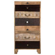 KOMMODE  in 60/120/42 cm  - Dunkelbraun/Braun, Design, Glas/Holz (60/120/42cm) - Landscape