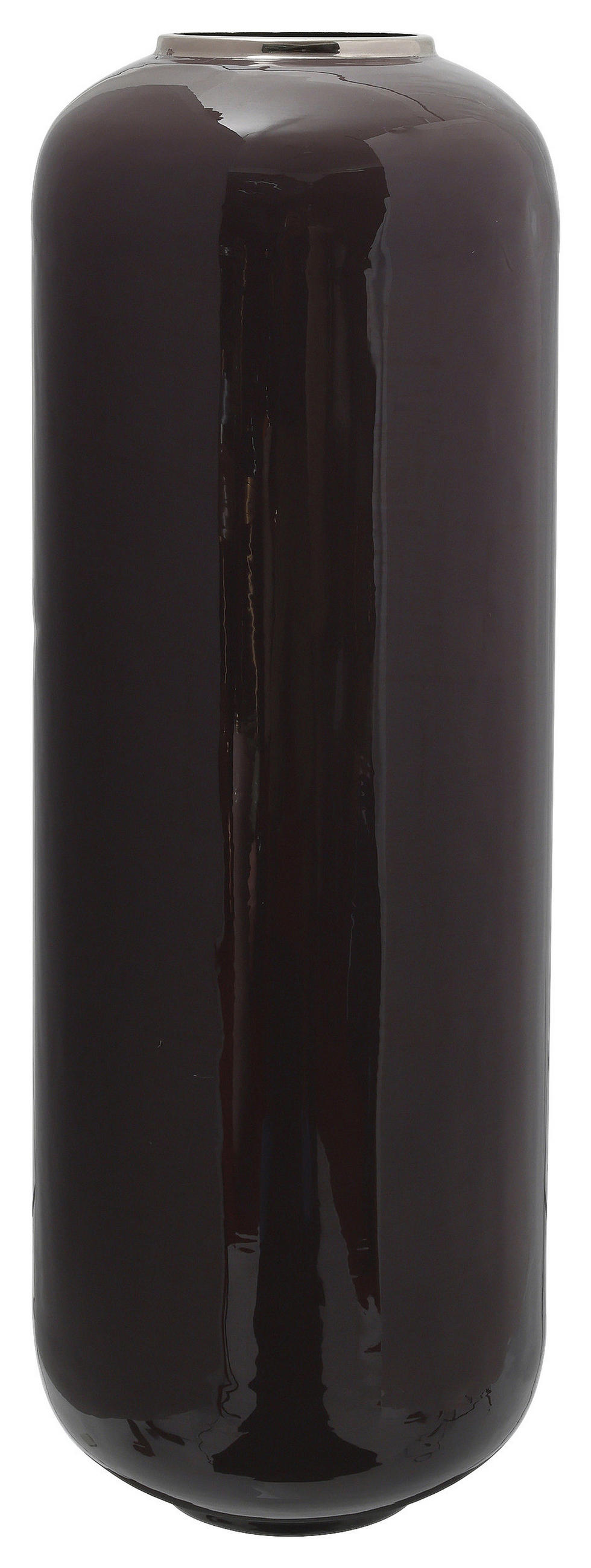 PODLAHOVÁ VÁZA, kov, 69 cm - barvy stříbra/fialová, Trend, kov (24/69cm)
