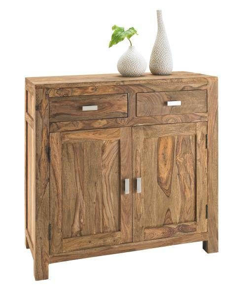COMODĂ 90/86/40 cm  - culoare natur/alămiu, Lifestyle, metal/lemn (90/86/40cm) - Landscape