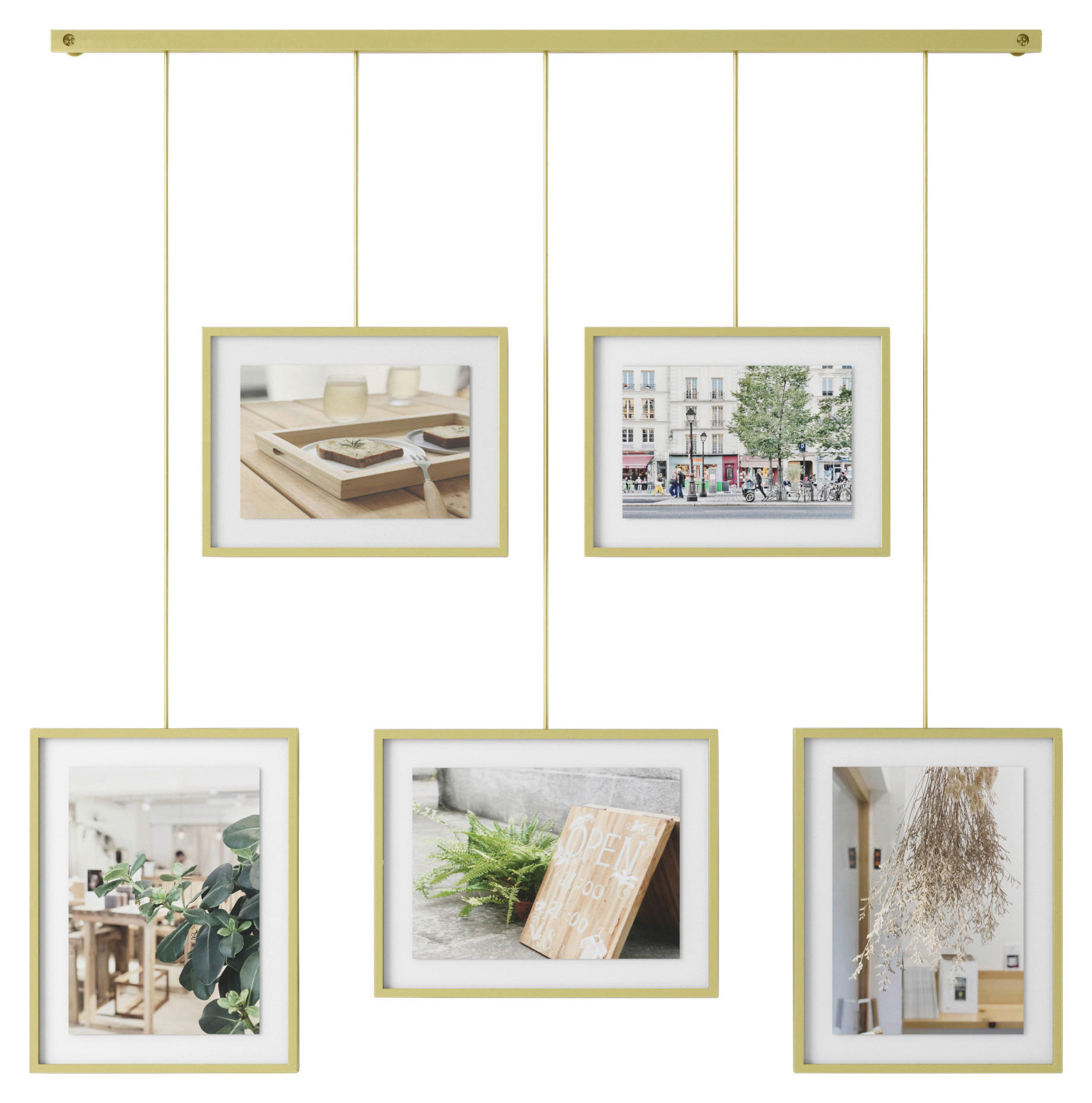 COLLAGEN-BILDERRAHMEN 79,4/3,2/69,5 cm  - Goldfarben, Design, Glas/Metall (79,4/3,2/69,5cm) - Umbra