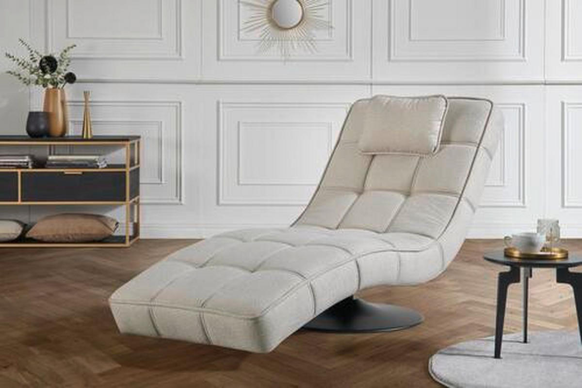 RELAXLIEGE in Webstoff Dunkelrot  - Schwarz/Dunkelrot, Design, Textil/Metall (74/86/162cm) - Hom`in