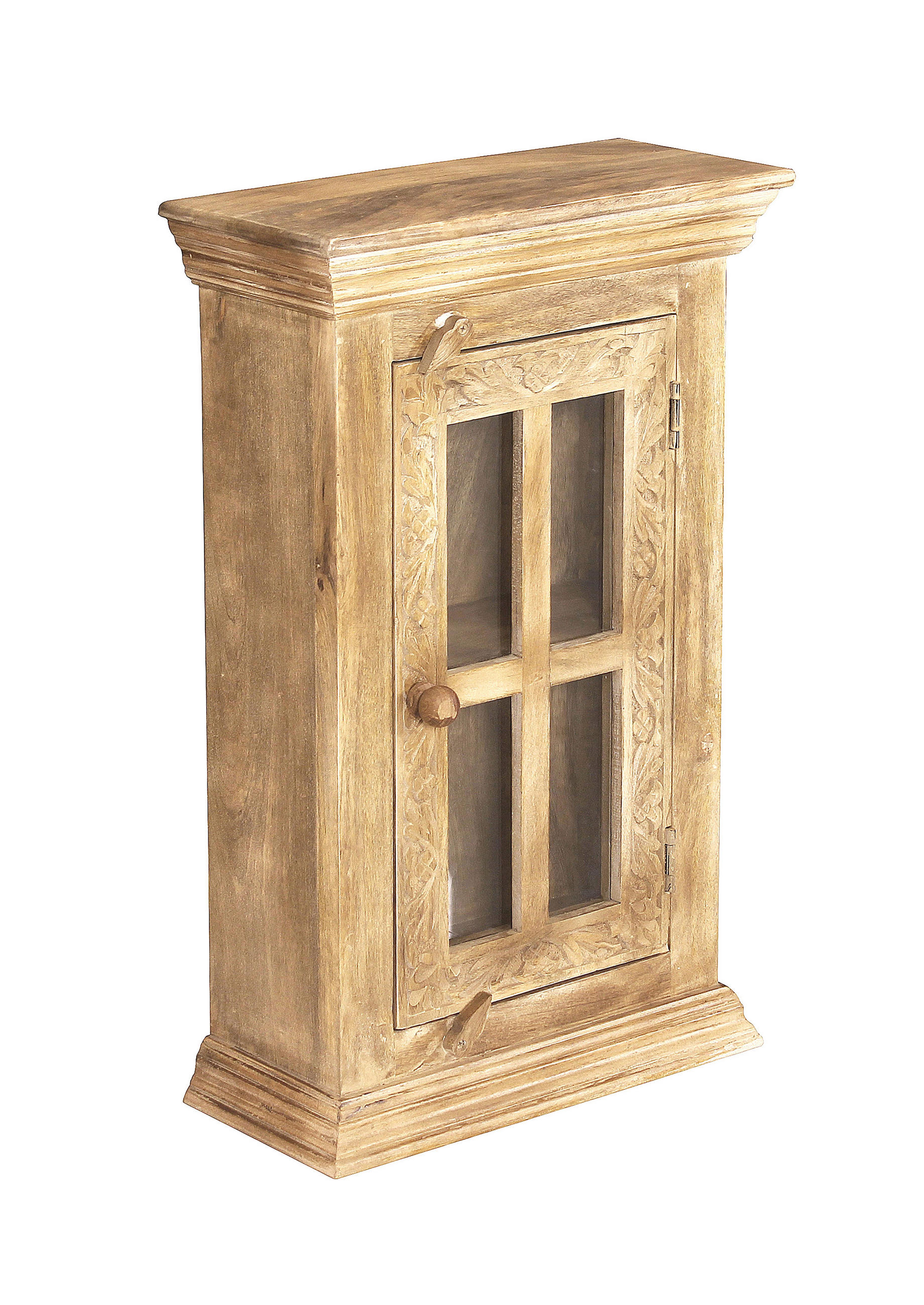 HÄNGESCHRANK 44/70/20 cm  - Naturfarben, Design, Glas/Holz (44/70/20cm) - MID.YOU