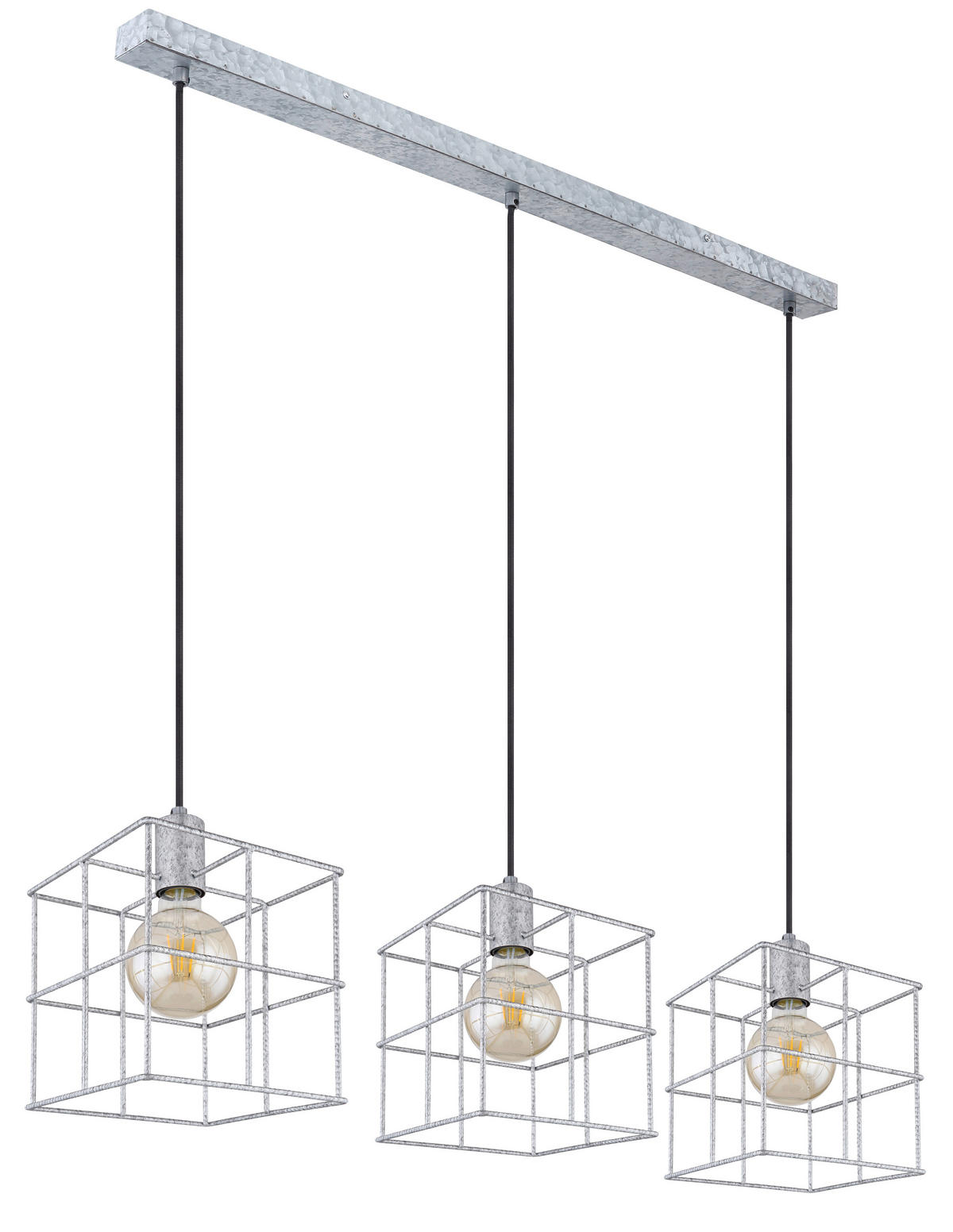 ZÁVĚSNÉ SVÍTIDLO, 95/20/129 cm  - barvy zinku, Design, kov (95/20/129cm) - Globo
