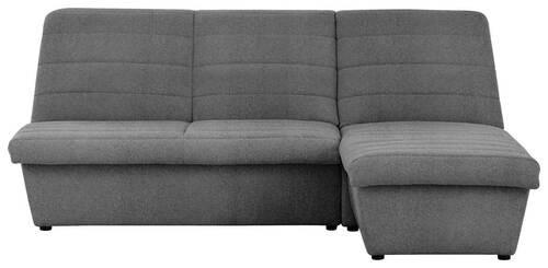 ECKSOFA Graubraun Webstoff  - Graubraun/Schwarz, Design, Kunststoff/Textil (214/168cm) - LOOKS by W.Joop