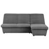 ECKSOFA Looks VIII Graubraun Webstoff  - Graubraun/Schwarz, Design, Kunststoff/Textil (214/168cm) - LOOKS by W.Joop