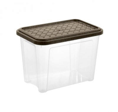 BOX S VEKOM 4,6l l - hnedá, Basics, plast (26.2/17/18.8cm)