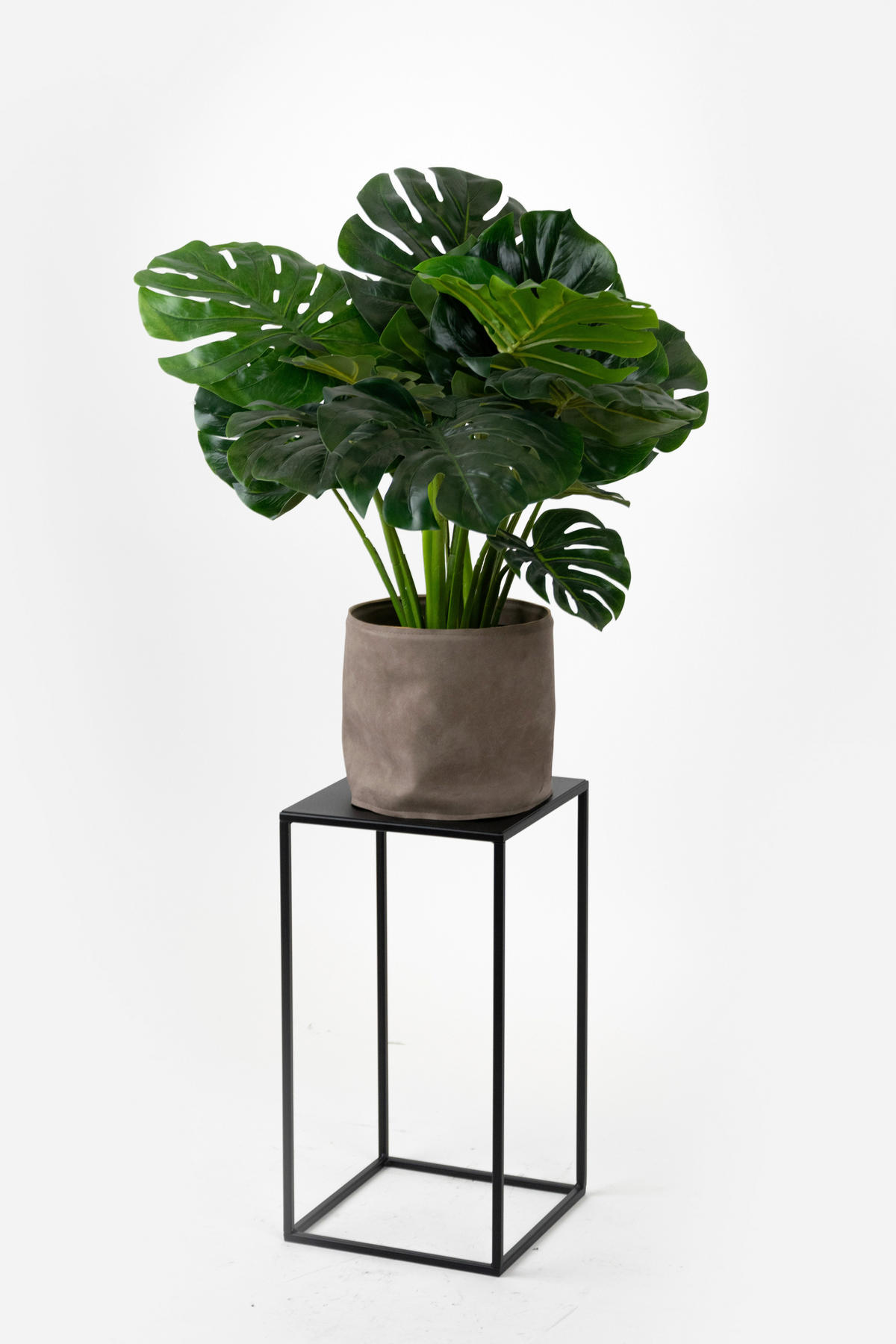 BLUMENSTÄNDER in Metall  - Schwarz, Basics, Metall (25/47/25cm)
