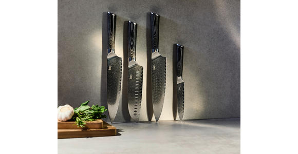 SANTOKUMESSER 31 cm  - Edelstahlfarben, Basics, Holz/Metall (31cm) - Homeware Profession.