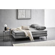 SCHLAFSOFA  mit Liegefunktion, Stoffauswahl Webstoff Grau  - Schwarz/Grau, Design, Kunststoff/Textil (200/90/100cm) - Venda
