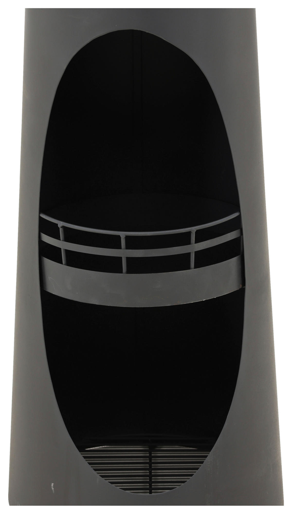 FEUERSTELLE  - Schwarz, KONVENTIONELL, Metall (33/135/33cm) - Gardenson