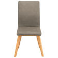STUHL  in Mikrofaser Holz, Textil  - Beige/Grau, Design, Holz/Textil (45/102/56cm) - Novel