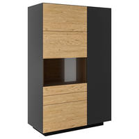 HIGHBOARD Celika Celika Anthrazit, Wildeiche  91/141/40 cm  - Wildeiche/Anthrazit, Natur, Holz/Holzwerkstoff (91/141/40cm) - Dieter Knoll