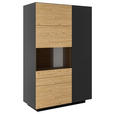 HIGHBOARD 91/141/40 cm  - Wildeiche/Anthrazit, Natur, Holz/Holzwerkstoff (91/141/40cm) - Dieter Knoll