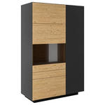 HIGHBOARD 91/141/40 cm  - Wildeiche/Anthrazit, Natur, Holz/Holzwerkstoff (91/141/40cm) - Dieter Knoll