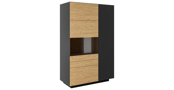 HIGHBOARD 91/141/40 cm  - Wildeiche/Anthrazit, Natur, Holz/Holzwerkstoff (91/141/40cm) - Dieter Knoll