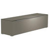 LOWBOARD  in 160/43/45 cm  - Alufarben/Grau, Design, Glas/Holzwerkstoff (160/43/45cm) - Moderano